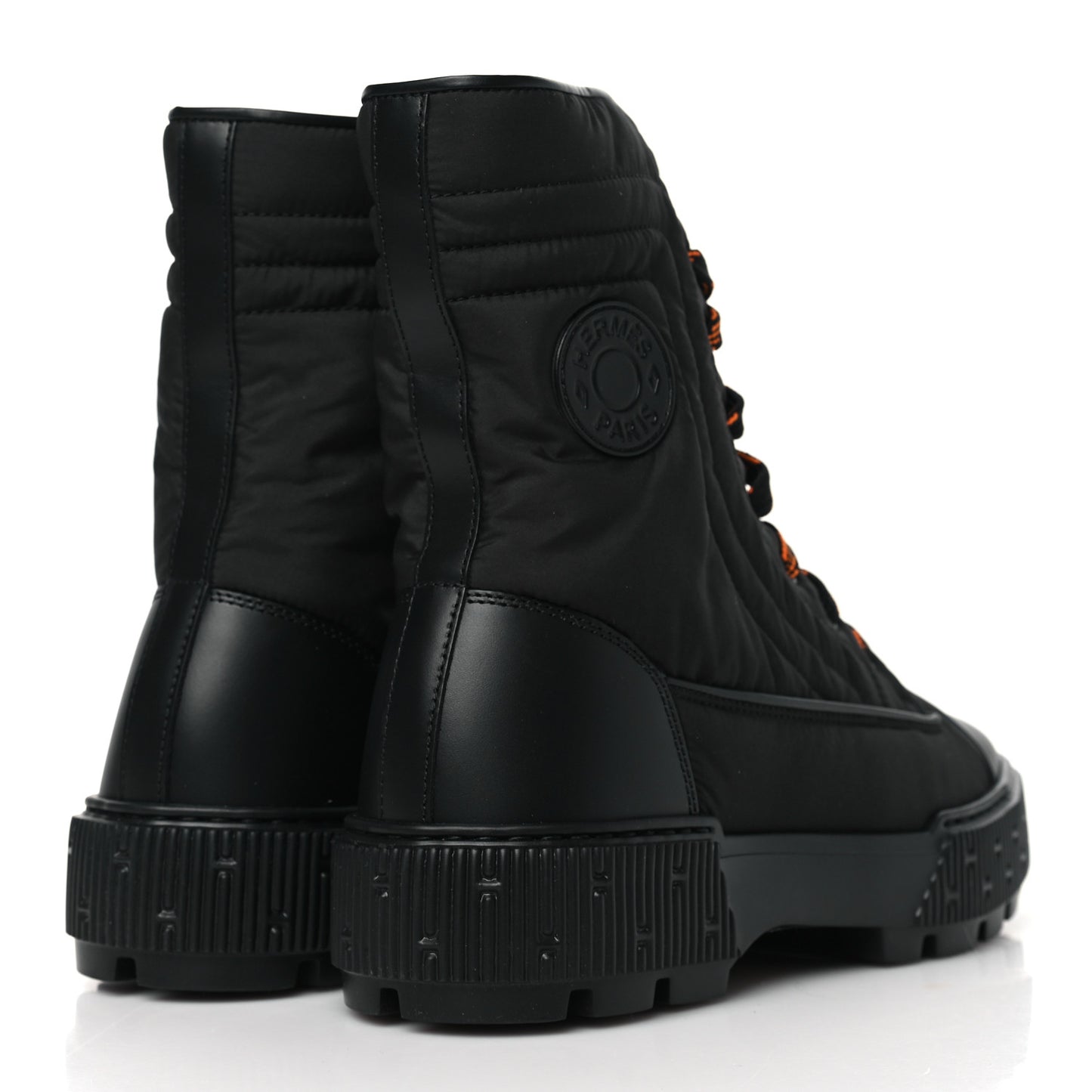 Calfskin Parachute Fresh Ankle Boots 38.5 Black