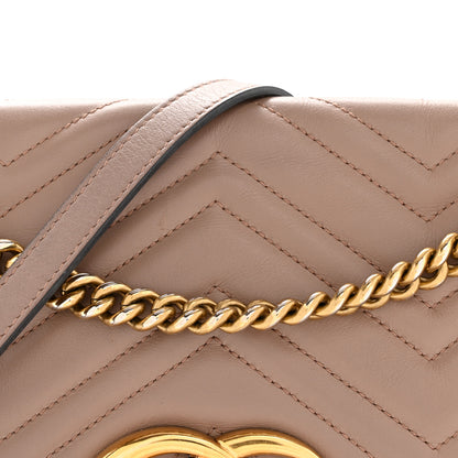 Gucci Calfskin Matelasse Medium GG Marmont Shoulder Bag Porcelain Rose 8 of 14