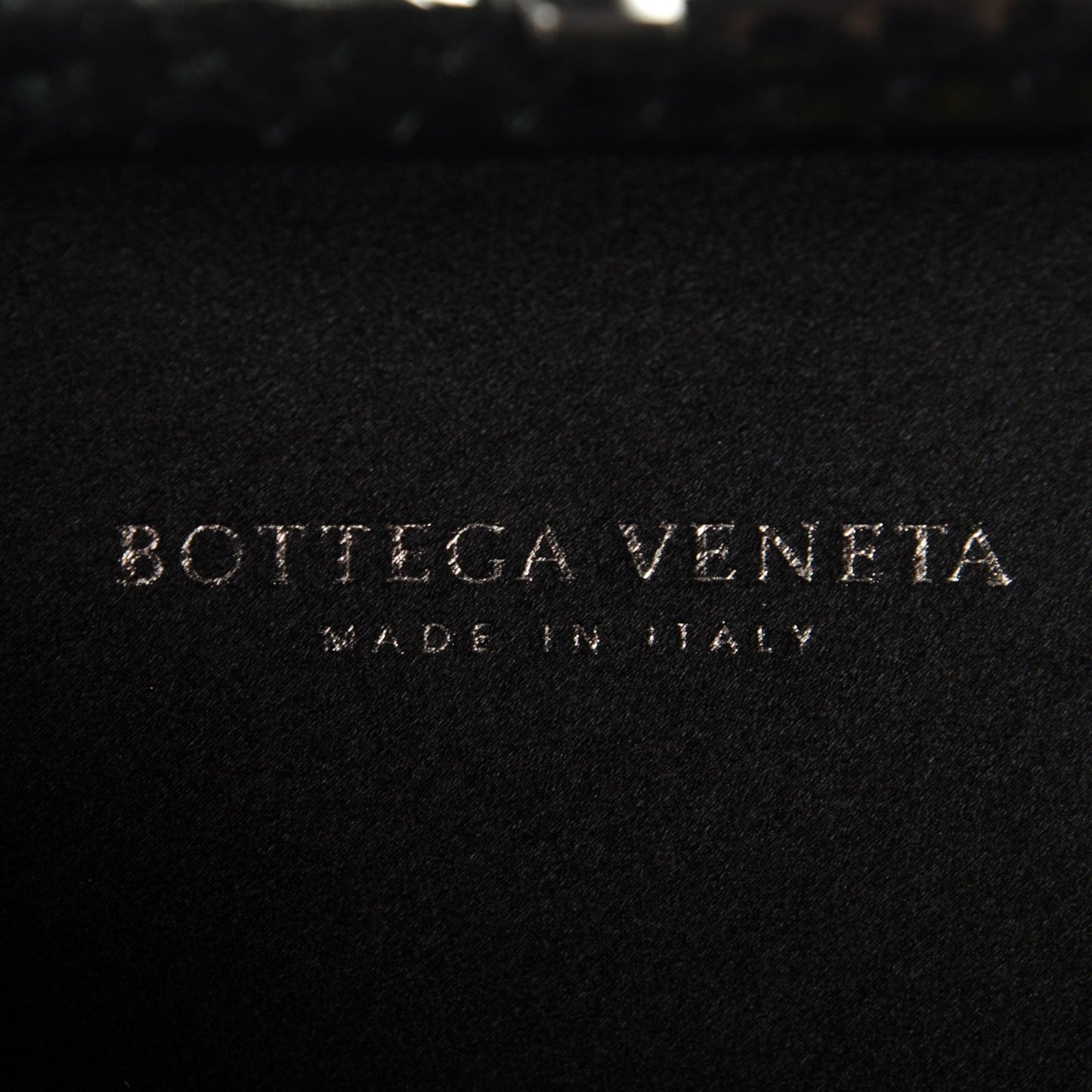 Satin Intreccio Impero Ayers Knot Clutch Black