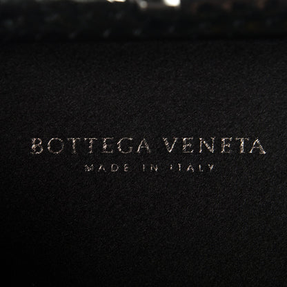 Bottega Veneta Satin Intreccio Impero Ayers Knot Clutch Black 6 of 6