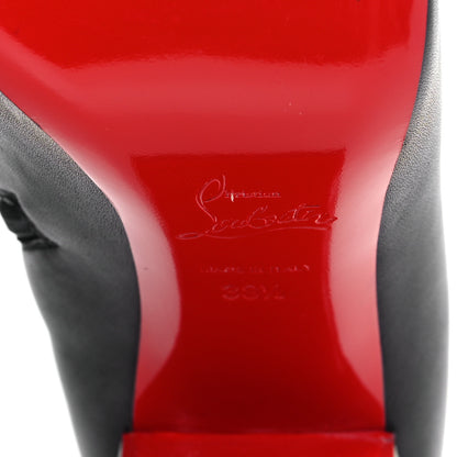 Christian Louboutin Calfskin Bas Relief Pietra 85 Ankle Boots 38.5 Black 7 of 10
