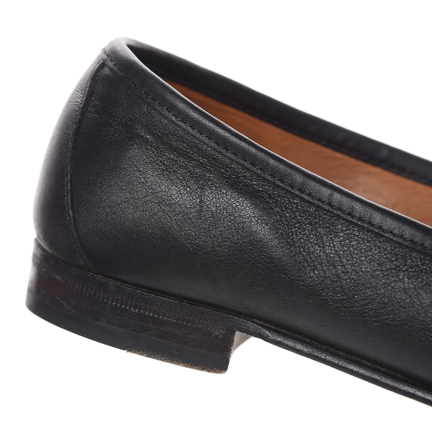 Gucci Calfskin Womens 1953 Horsebit Loafers 38 Black 12 of 14