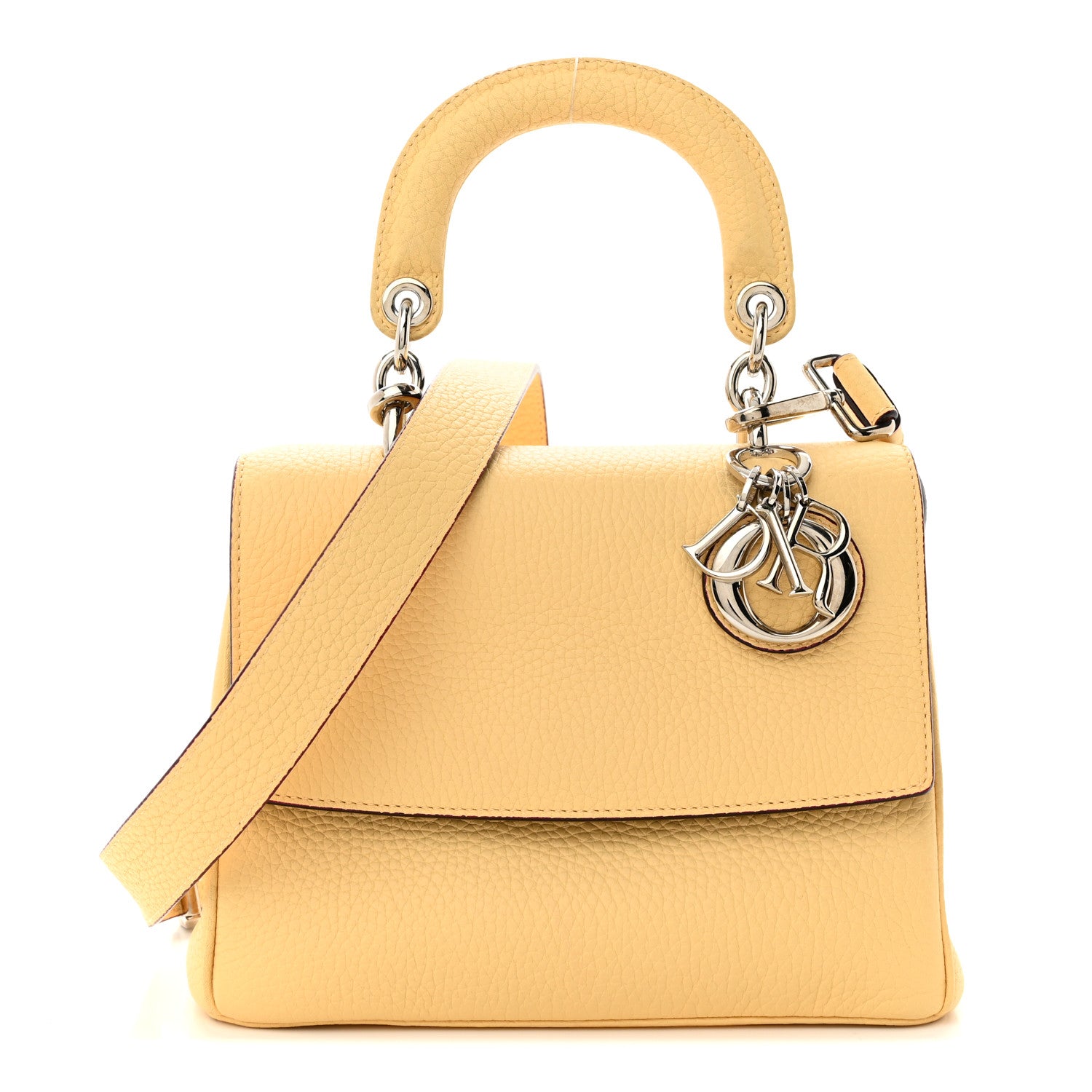 Christian Dior Bullcalf Be Dior Flap Yellow 1 of 12