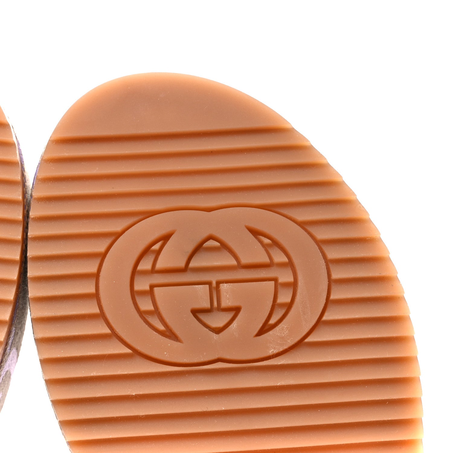 Gucci Monogram Jumbo GG Platform Slide Wedge Sandals 40 Beige Lapis 7 of 11
