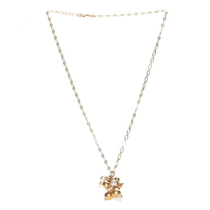 Chanel Pearl Cluster CC Pendant Necklace Gold 3 of 5