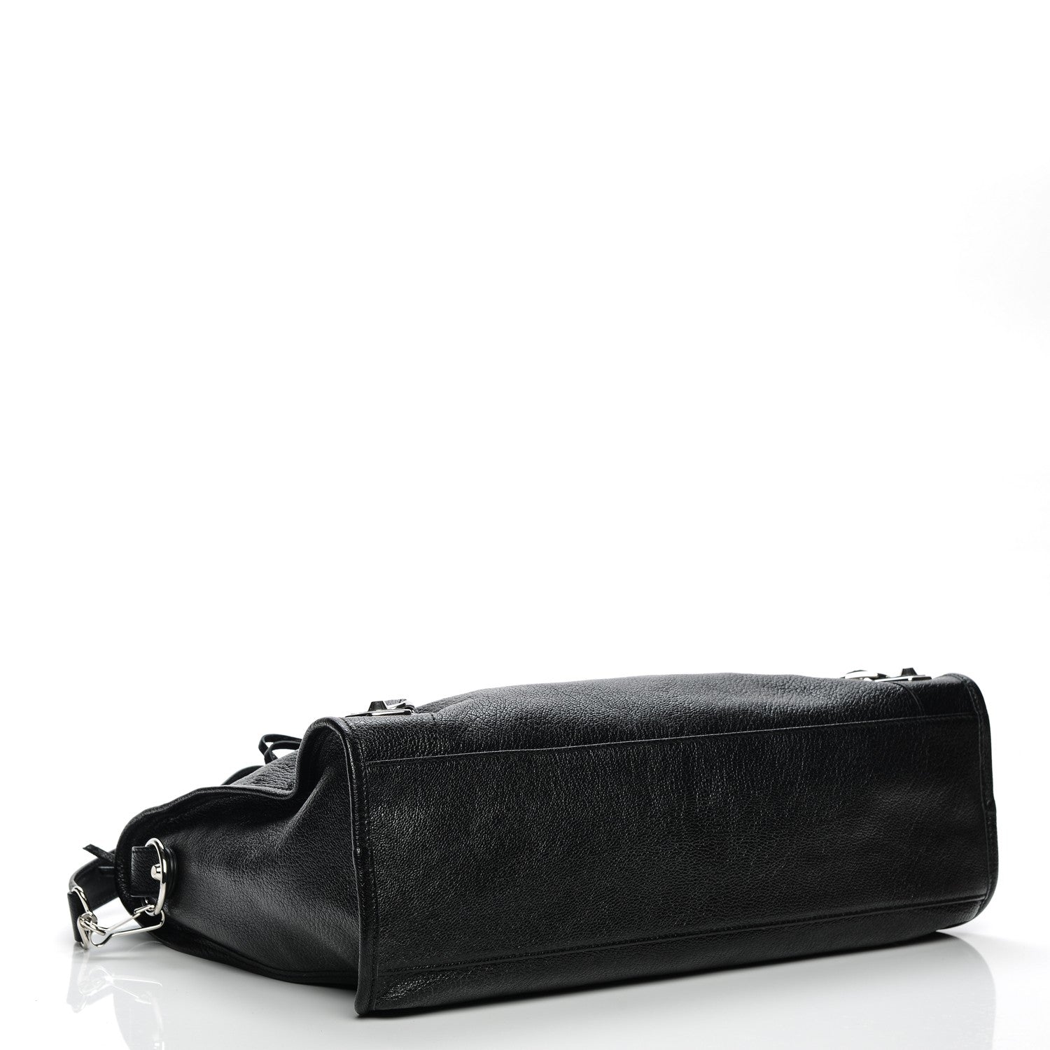 Balenciaga Chevre Silver Metallic Edge Hardware City Black 4 of 7