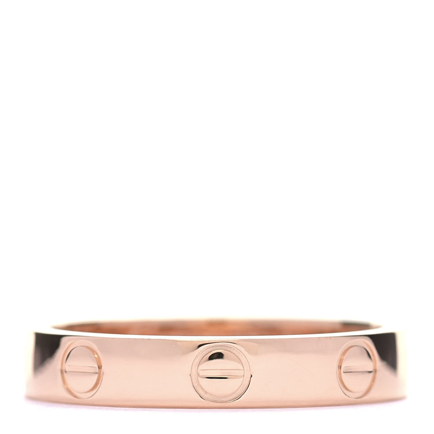 Cartier 18K Pink Gold 3.5mm LOVE Wedding Band Ring 53 6.5 1 of 4