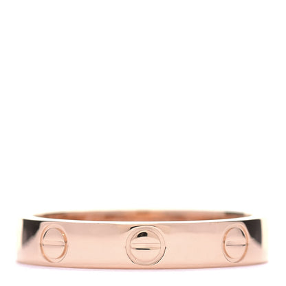 Cartier 18K Pink Gold 3.5mm LOVE Wedding Band Ring 53 6.5 1 of 4