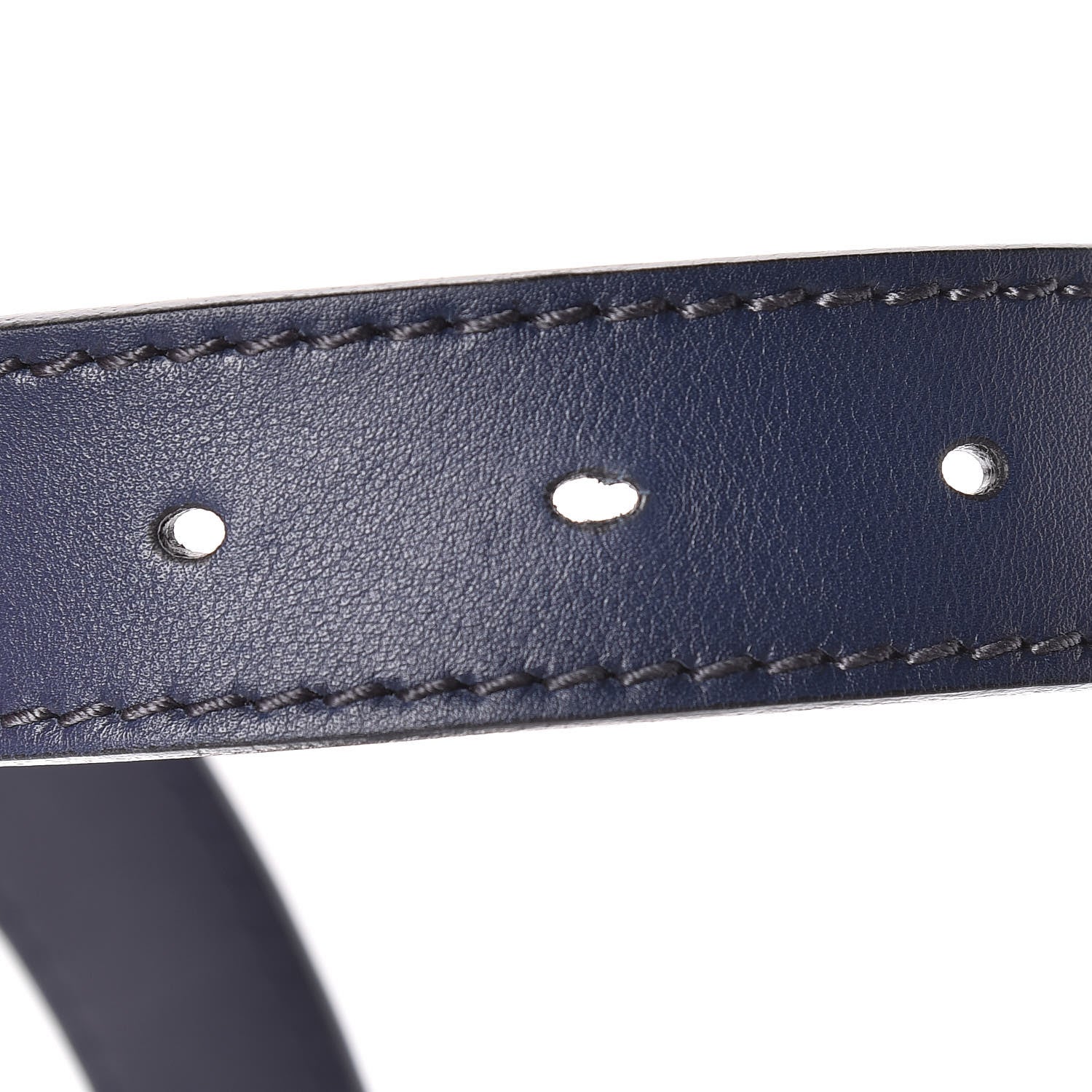 Christian Dior Calfskin D Fence Belt 85 Navy 8 of 10