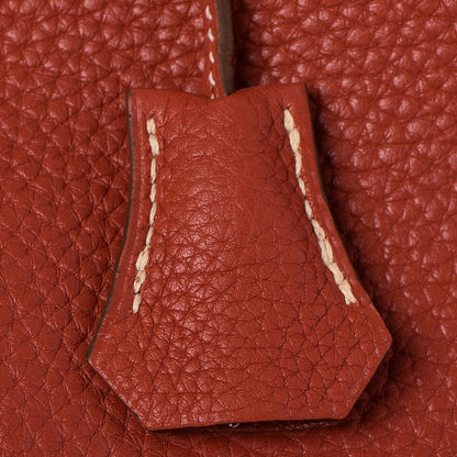 Hermes Taurillon Clemence Birkin 35 Sanguine 13 of 32