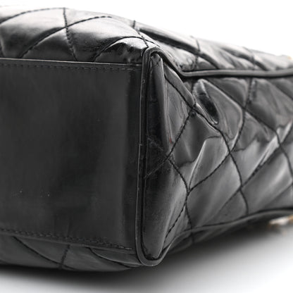 Chanel Patent Quilted Shoulder Bag Black 10 of 10