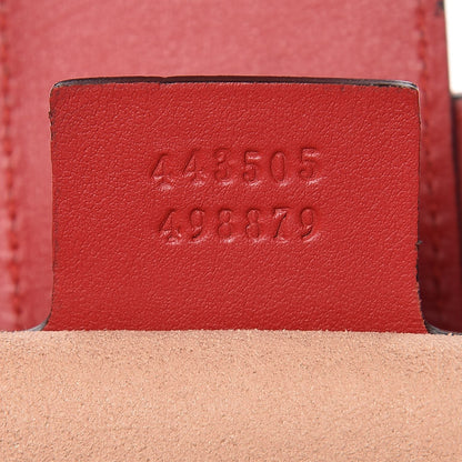 Gucci Calfskin Matelasse Medium GG Marmont Tote Hibiscus Red 8 of 8
