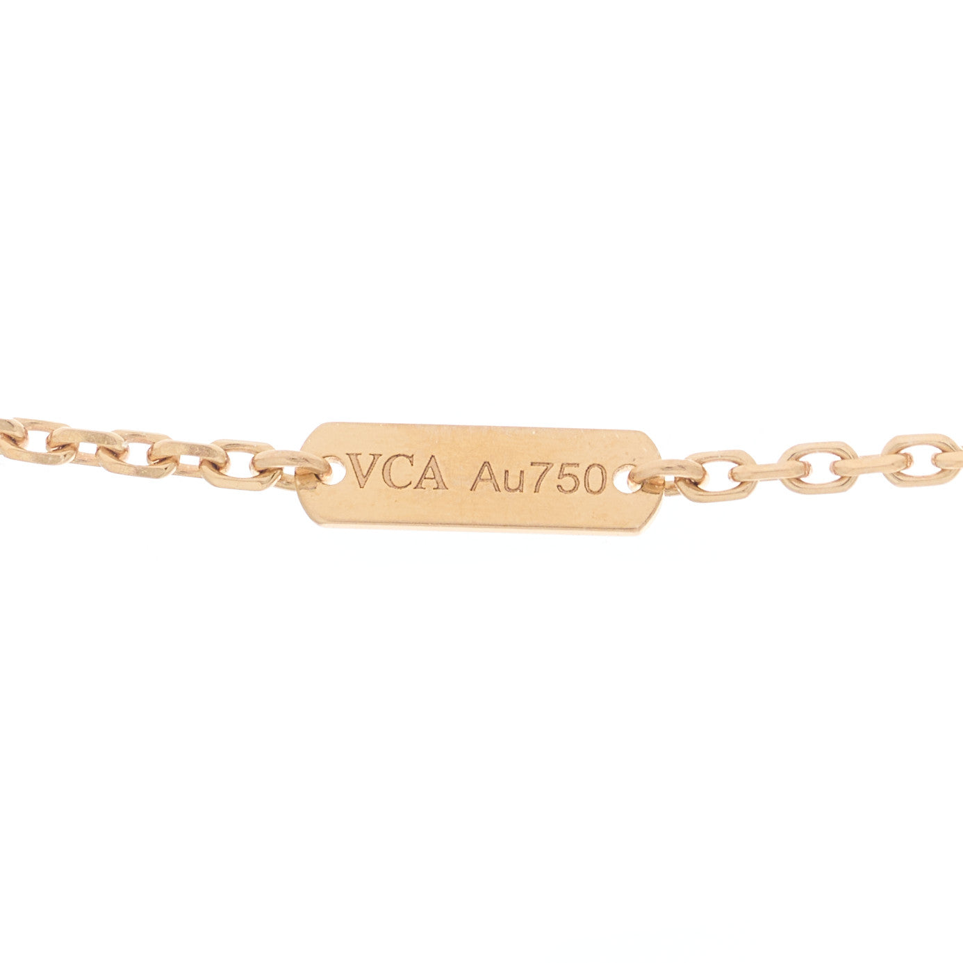 Van Cleef & Arpels 18K Rose Gold Diamond Mother of Pearl Two Butterfly Pendant Necklace 4 of 6
