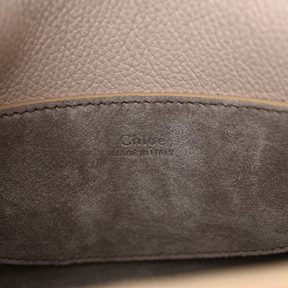 Chloe Shiny Grained Calfskin Small Marcie Clutch Wild Grey 6 of 9