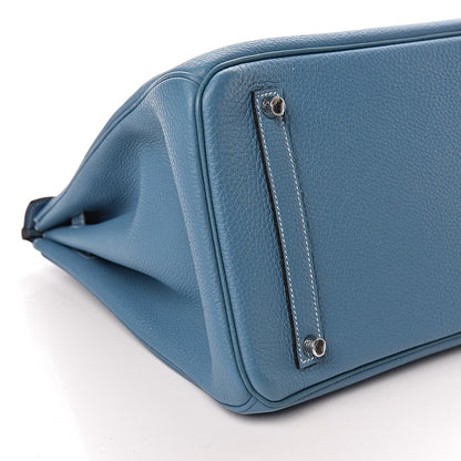 Hermes Togo Birkin 35 Blue Jean 35 of 36