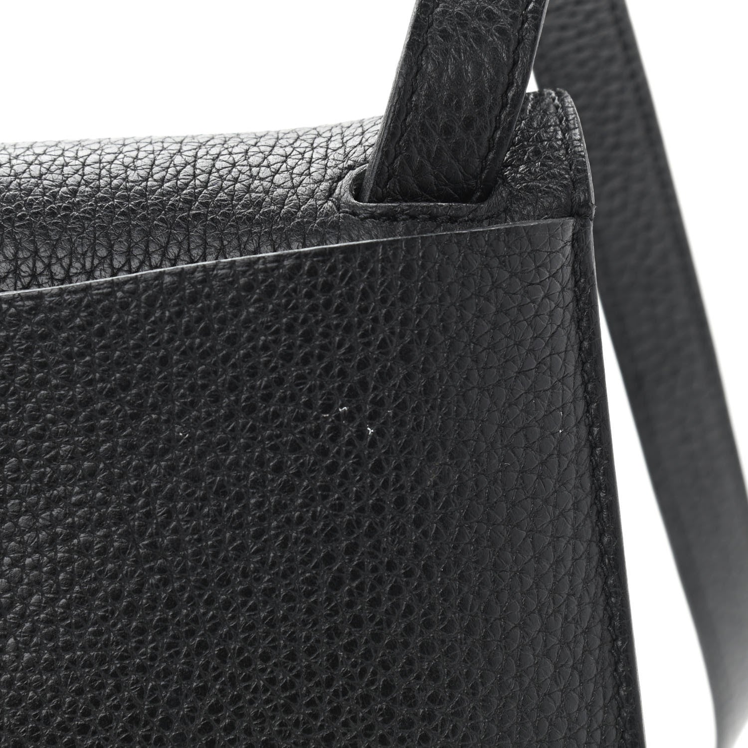 Hermes Taurillon Clemence Halzan 31 GM Black 16 of 17