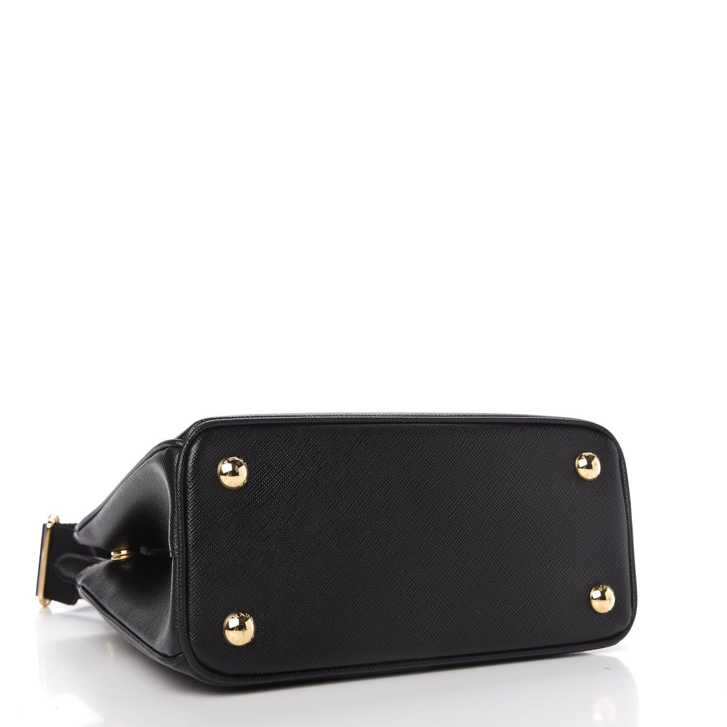 Prada Saffiano Lux Micro Galleria Shoulder Bag Black 4 of 10