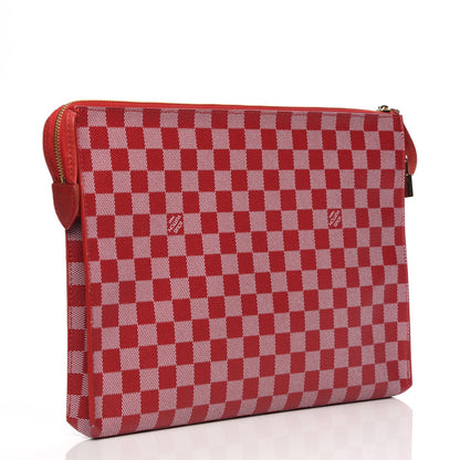 Louis Vuitton Damier Couleurs Kit Clutch Carmine 3 of 7
