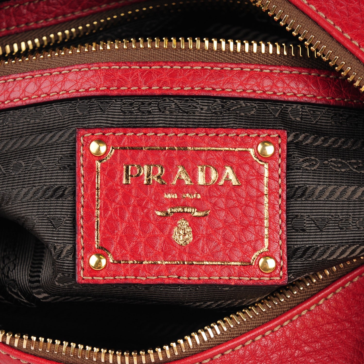 Prada Vitello Daino Hobo Rubino 6 of 8