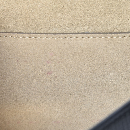 Chloe Grained Calfskin Lambskin Mini Bi-Color Drew Shoulder Bag Black Powder Beige 10 of 13