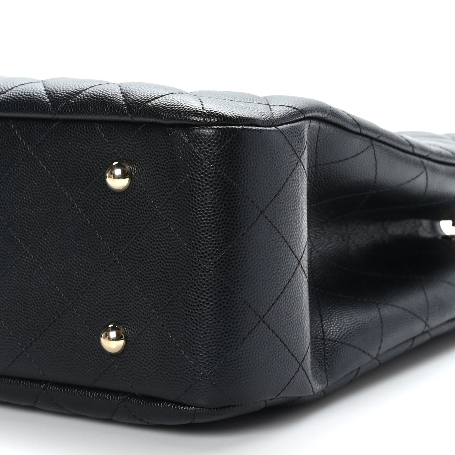 Chanel Caviar Quilted Large CC Shopping Tote Black 9 of 9