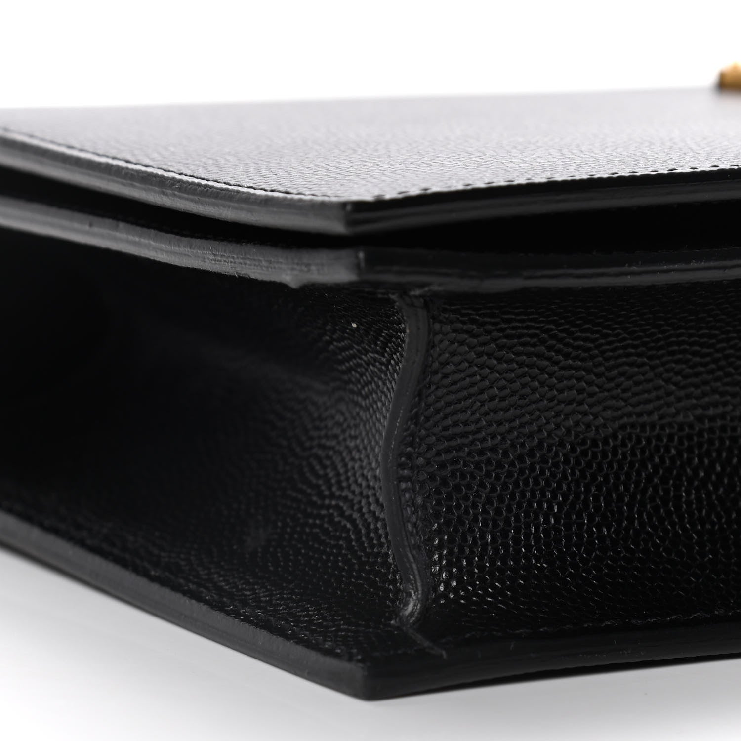 Saint Laurent Grain De Poudre Classic Monogram Kate Clutch Black 9 of 12