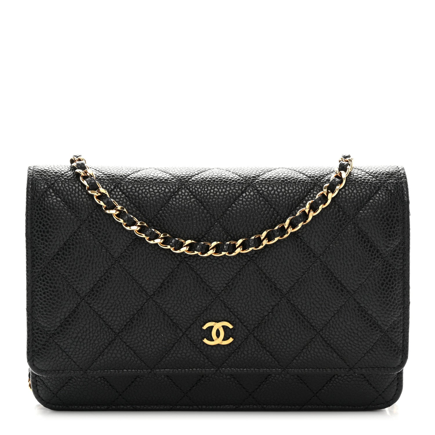 Chanel Caviar Quilted Wallet on Chain WOC Black 1 of 11