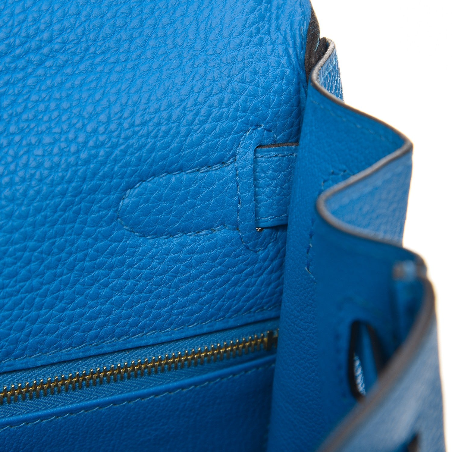 Hermes Togo Kelly Retourne 28 Bleu Zanzibar 19 of 36