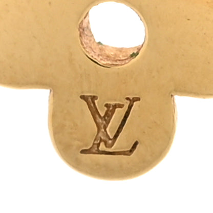 Louis Vuitton Brass Blooming Earrings Gold 4 of 6