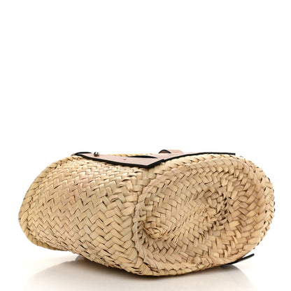 Loewe Raffia Small Basket Tote Bag Natural Tan 4 of 16