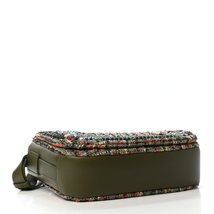 Chanel Tweed Sequins Havana Stroll Messenger Khaki 3 of 4