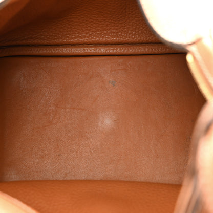 Hermes Taurillon Clemence Lindy 26 Gold 5 of 18