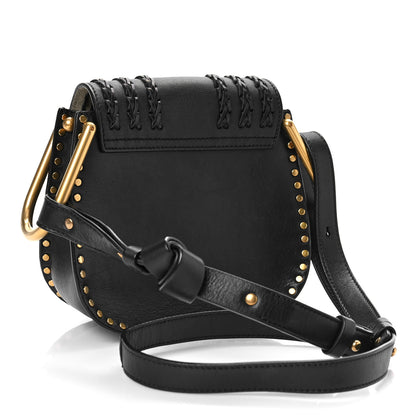 Chloe Calfskin Braided Mini Hudson Shoulder Bag Black 3 of 9