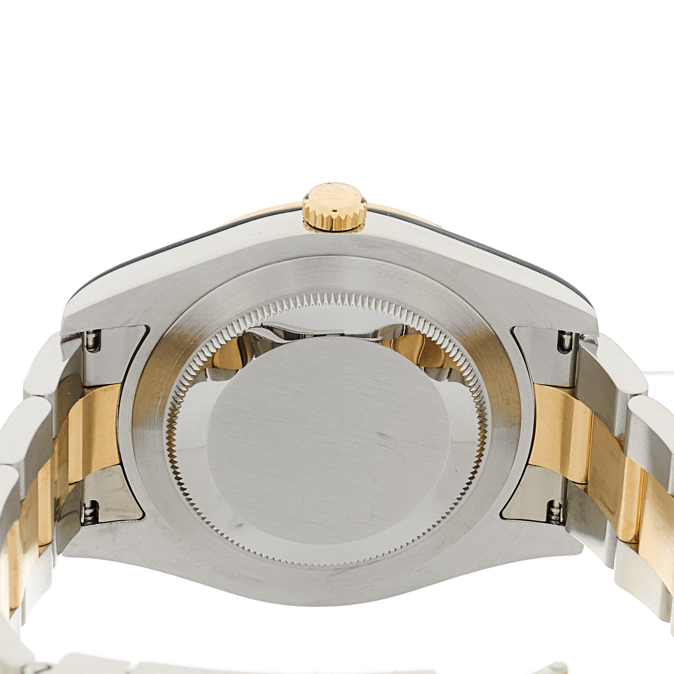 Rolex Stainless Steel 18K Yellow Gold 41mm Oyster Perpetual Datejust II Watch Black Roman 116333 4 of 5