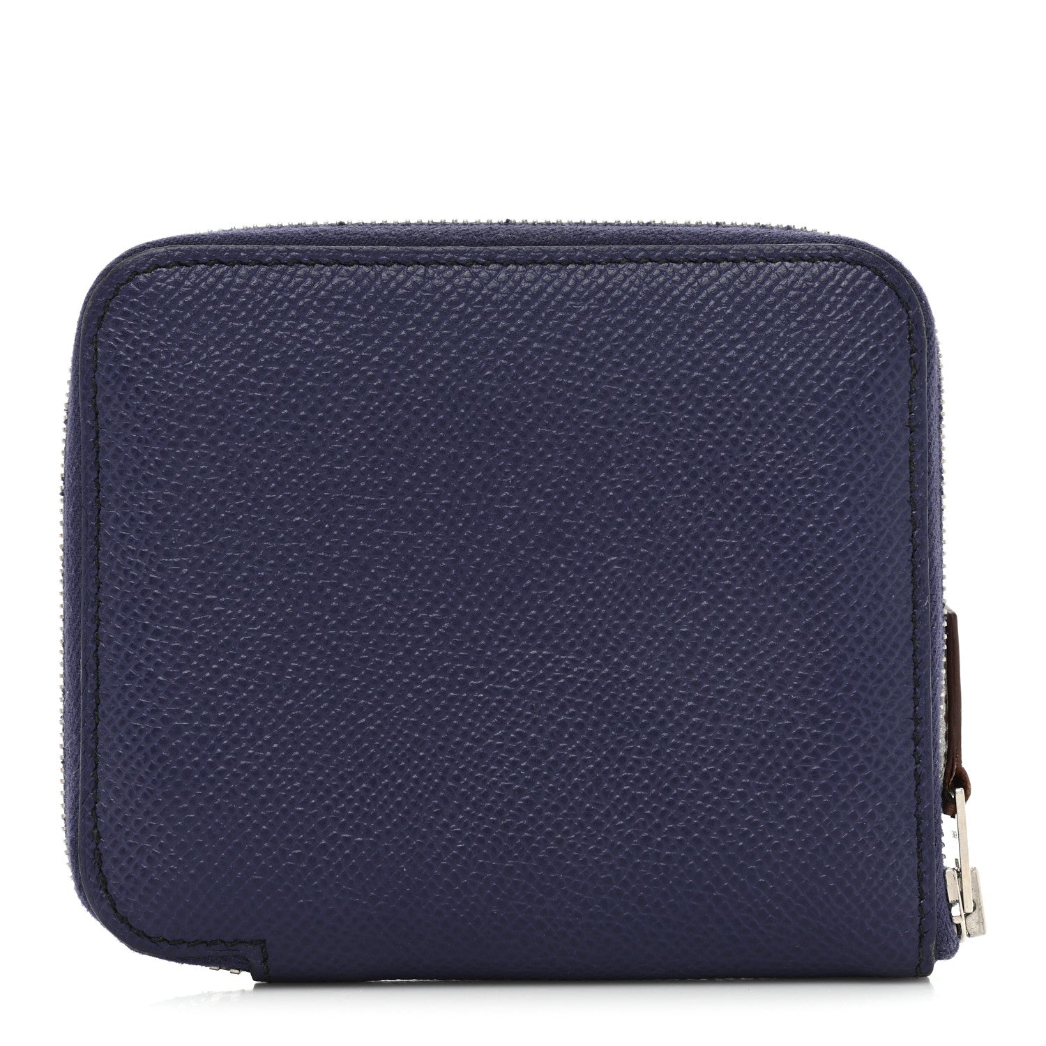Hermes Epsom Silk'In Compact Wallet Bleu Saphir 1 of 13