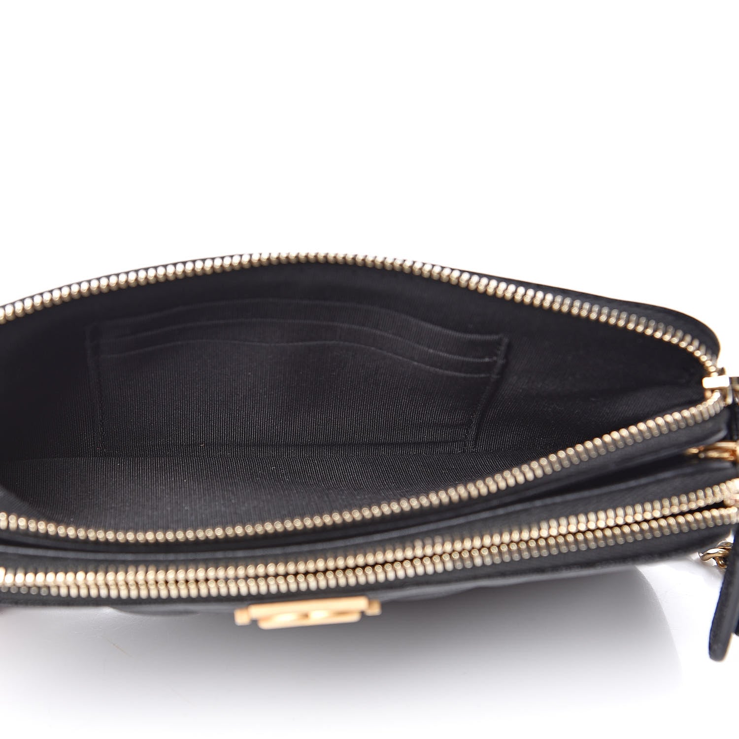 Chanel Caviar Quilted Small Boy Clutch With Chain Black 5 of 15