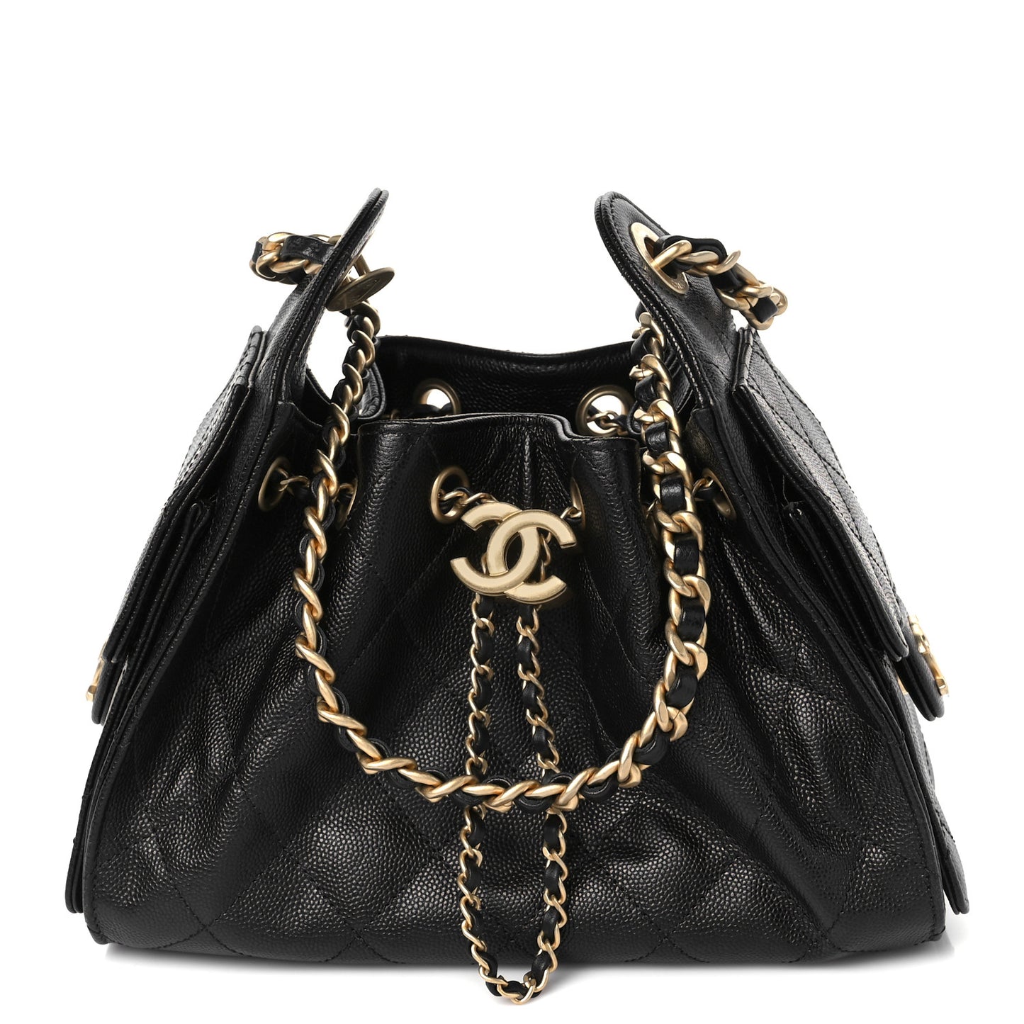 Caviar Quilted Mini Chanel 25 Handbag Black