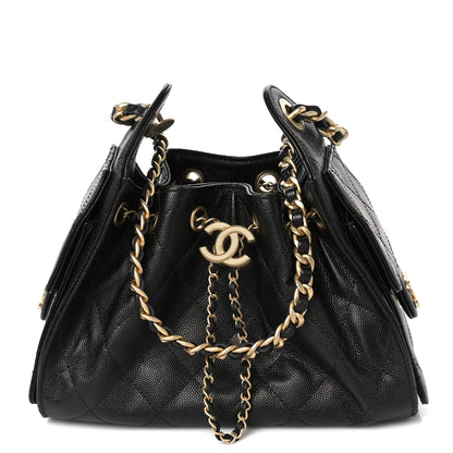 Chanel Caviar Quilted Mini Chanel 25 Handbag Black 1 of 11
