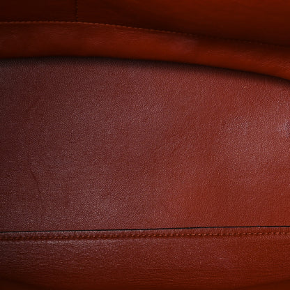 Celine Calfskin Suede Medium Tri-Color Trapeze Terracotta 5 of 11