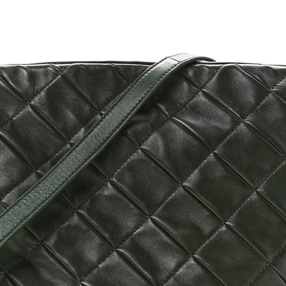 Loewe Calfskin Quilted Flamenco Knot Clutch Verde 8 of 11