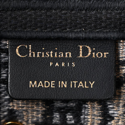 Christian Dior Oblique Embroidered Saddle Bag Blue 6 of 11