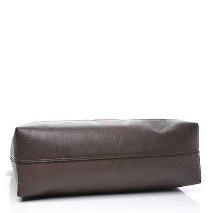 Gucci GG Supreme Monogram Web Ophidia Tote Brown 3 of 9