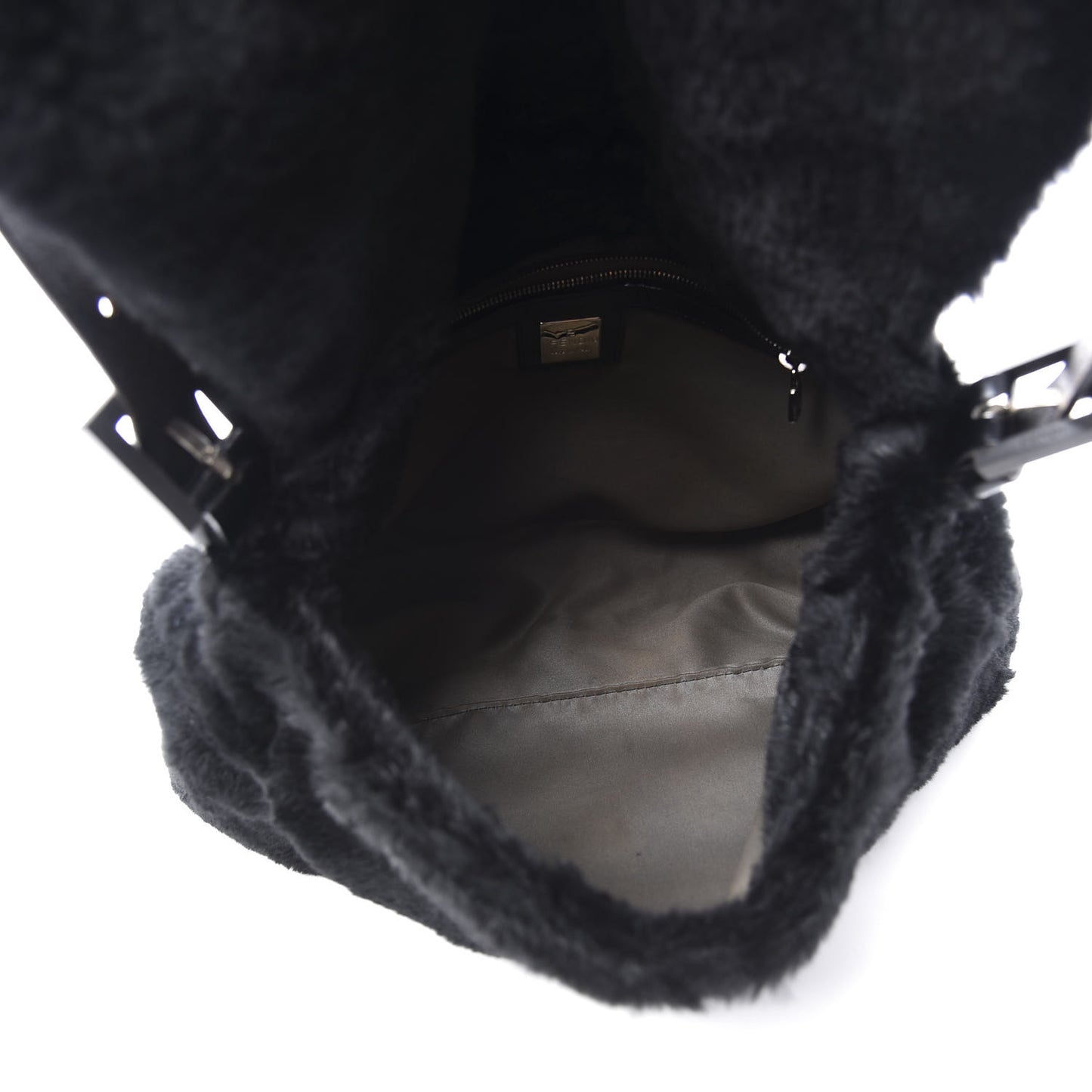 Mink Fur Mama Baguette Black