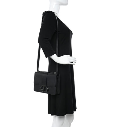 Christian Dior Smooth Calfskin 30 Montaigne Flap Bag Black 2 of 10