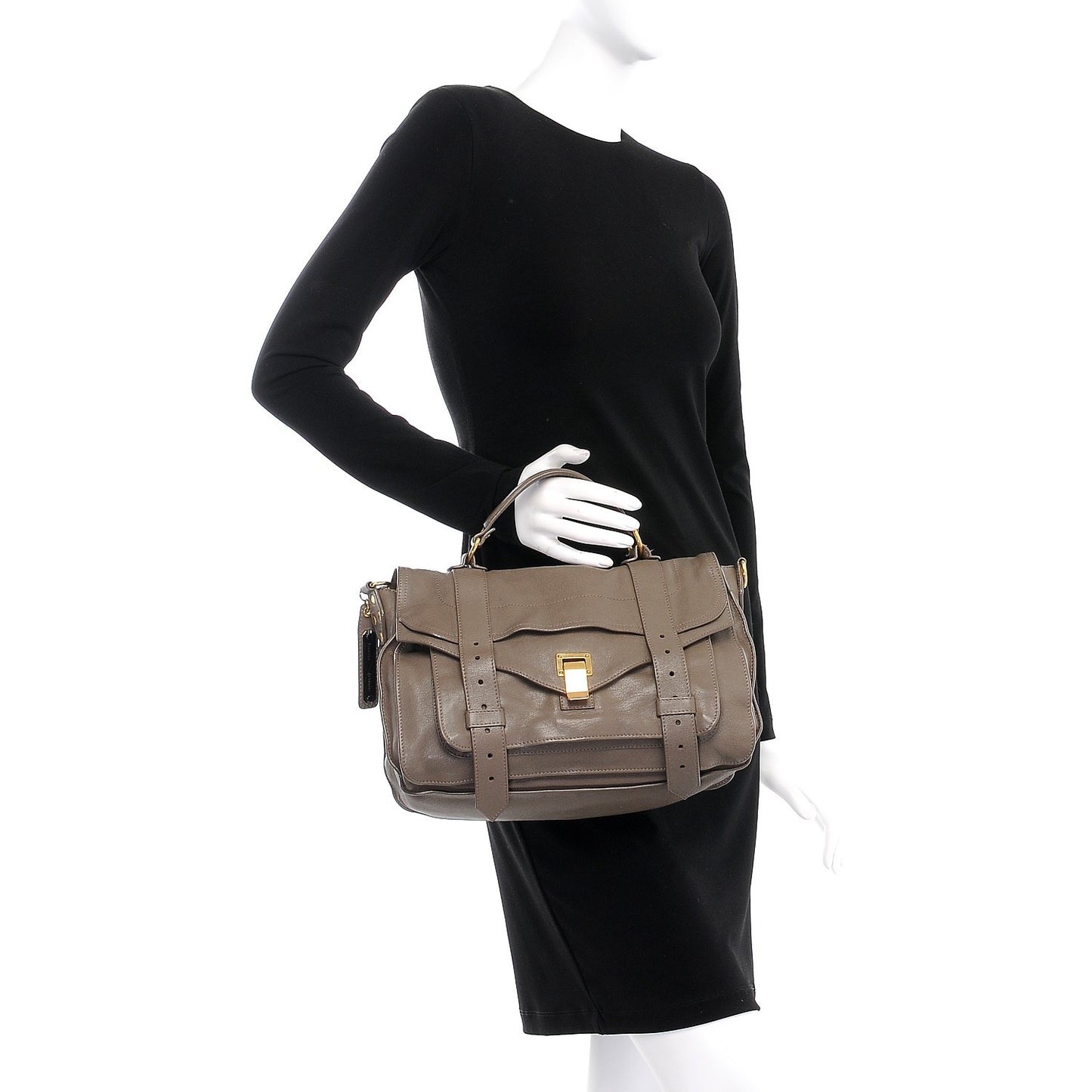 Lambskin Medium PS1 Satchel Smoke
