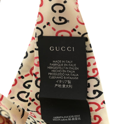 Gucci Silk GucciGhost Print Duchesse Headband White 5 of 5