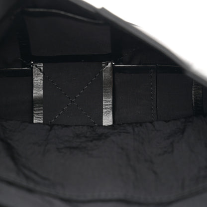 Bottega Veneta Paper Calfskin Maxi Intreccio The Belt Cassette Bag Black 5 of 10