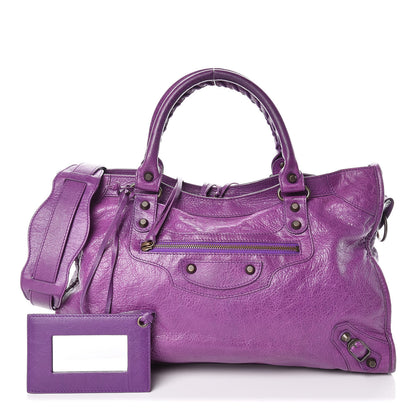 Balenciaga Agneau Classic Hardware City Ultraviolet 1 of 18
