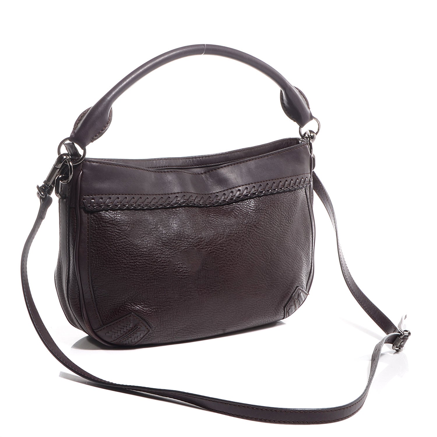 Burberry Soft Leather Waltham Plum 6 of 13
