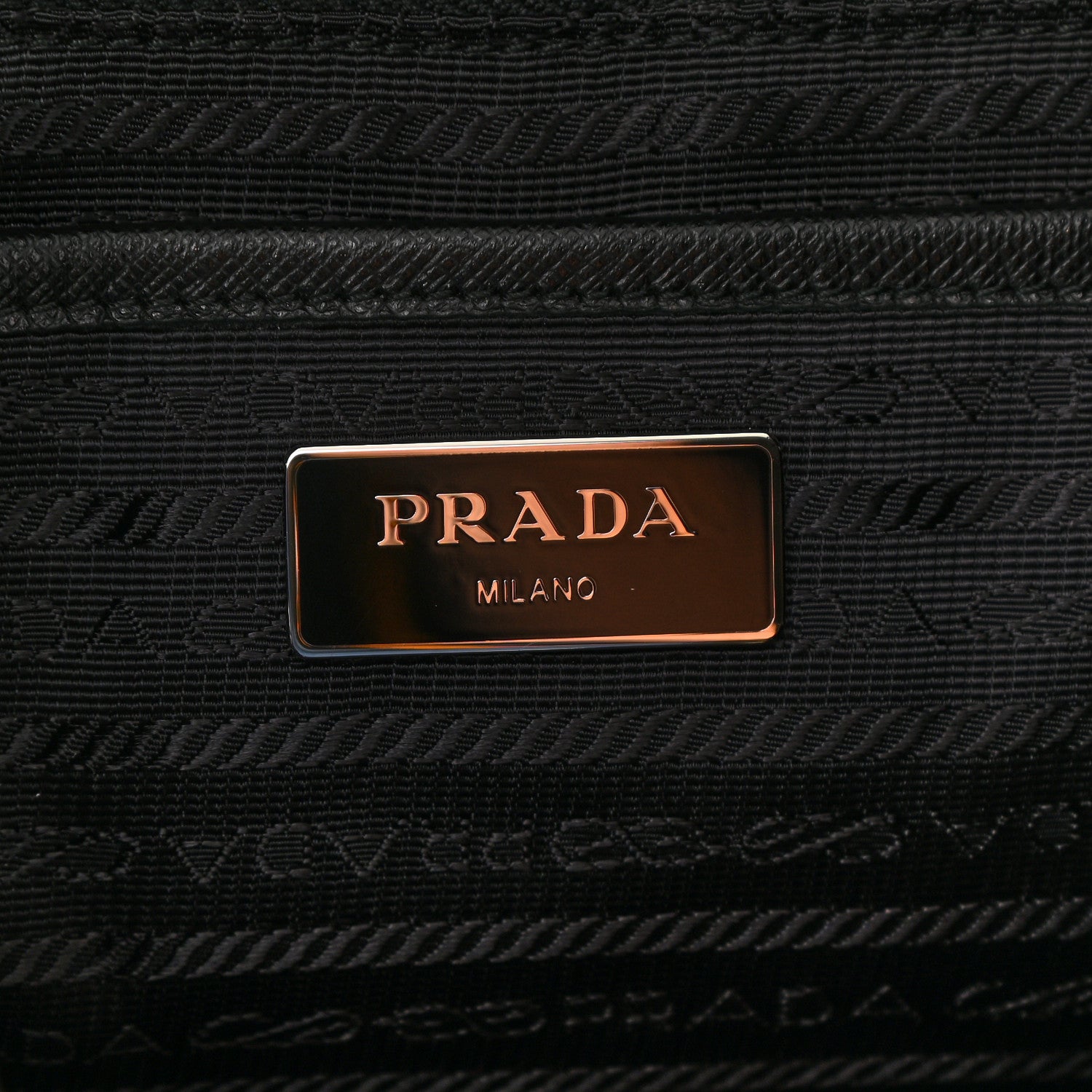 Prada Tessuto Nylon Saffiano Medium Backpack Black 6 of 10